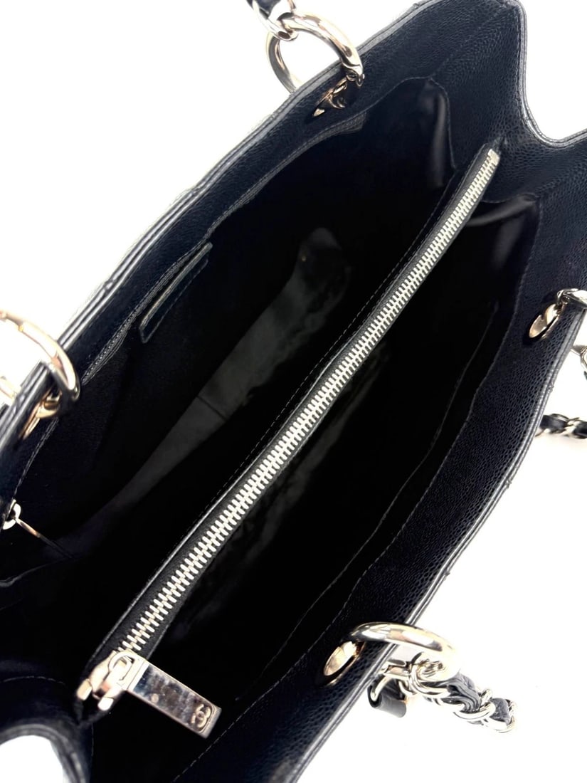 Chanel Caviar Quilted Black Grand Shopping GST Tote Bag - 12