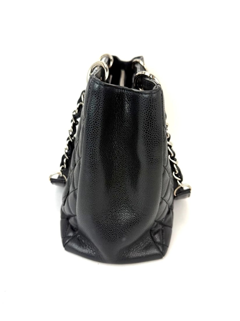 Chanel Caviar Quilted Black Grand Shopping GST Tote Bag - 3