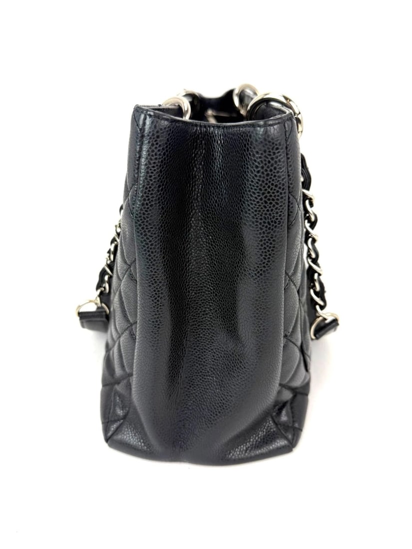 Chanel Caviar Quilted Black Grand Shopping GST Tote Bag - 4