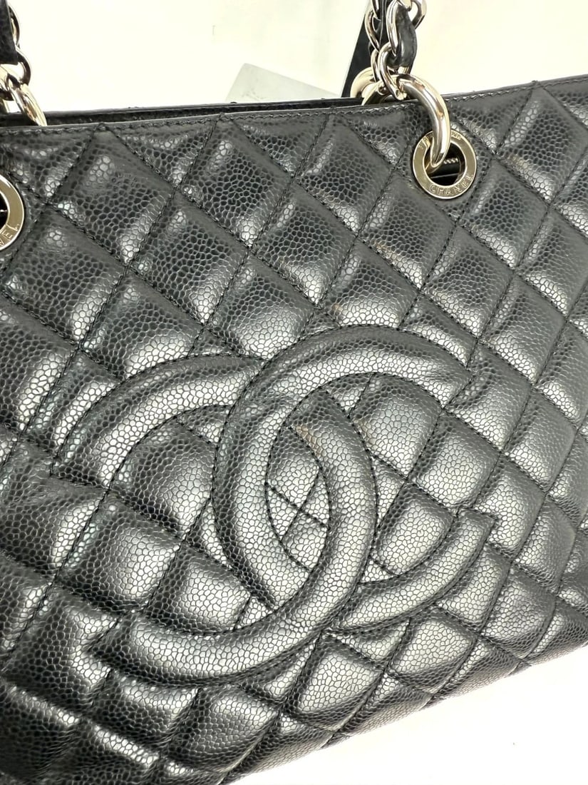 Chanel Caviar Quilted Black Grand Shopping GST Tote Bag - 6