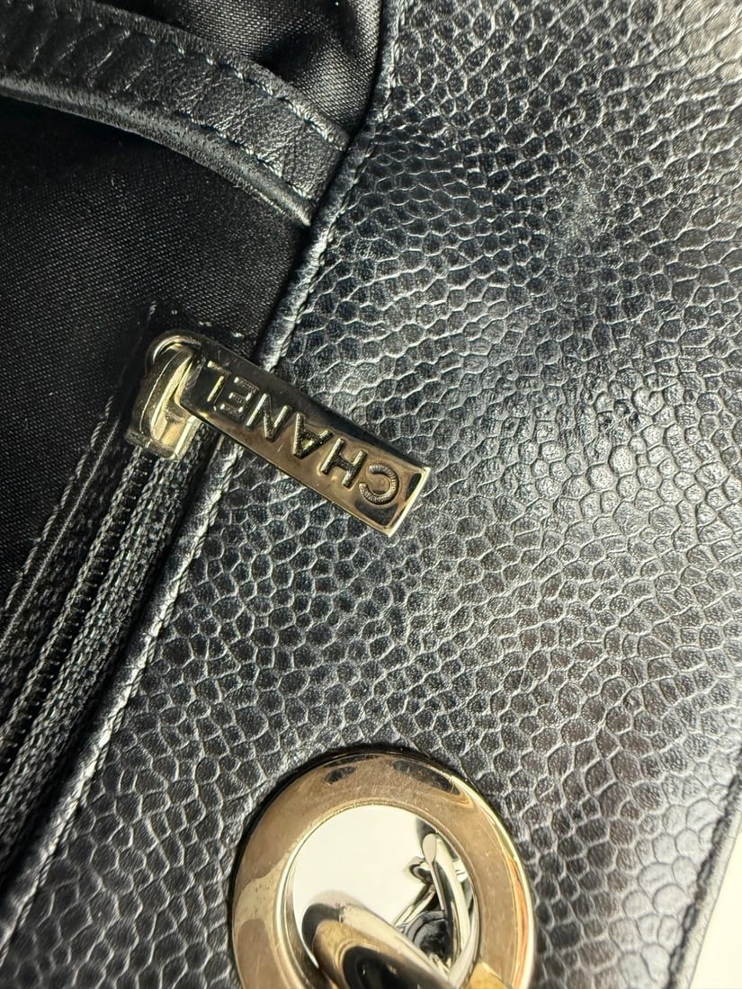 Chanel Caviar Quilted Black Grand Shopping GST Tote Bag - 7