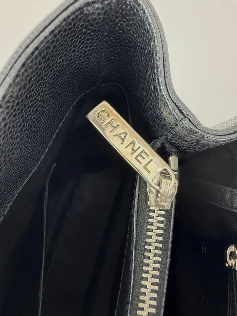 Chanel Caviar Quilted Black Grand Shopping GST Tote Bag - 8
