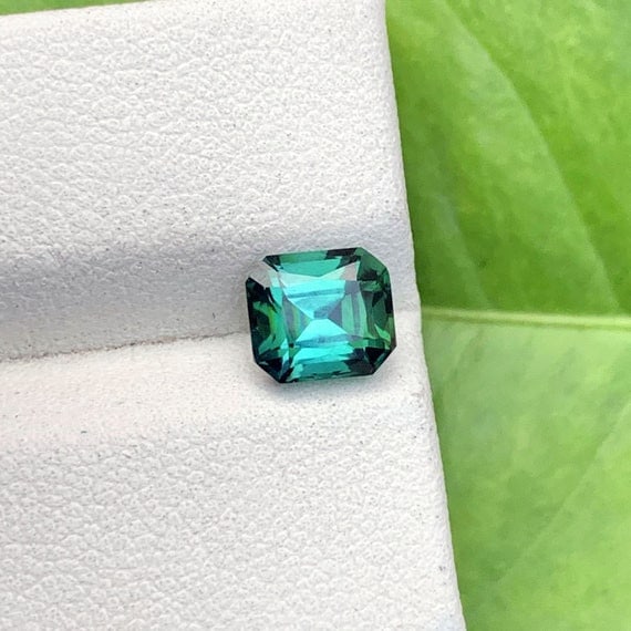 Bi Color Tourmaline Gemstone For Ring, Bluish Green Tourmaline Stone, 1.5CT - 6