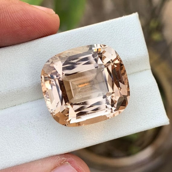 Natural Topaz Loose Gemstone, Cushion Cut Yellow Topaz Gemstone, 47.70 CT - 2