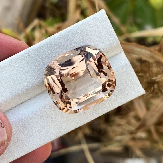 Natural Topaz Loose Gemstone, Cushion Cut Yellow Topaz Gemstone, 47.70 CT - 3