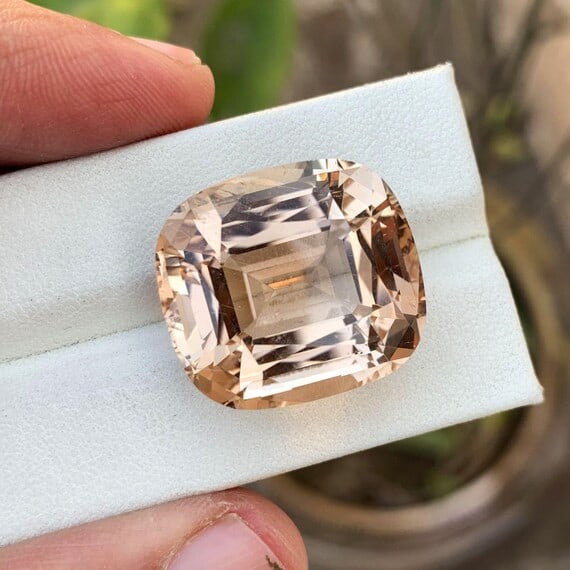 Natural Topaz Loose Gemstone, Cushion Cut Yellow Topaz Gemstone, 47.70 CT - 4