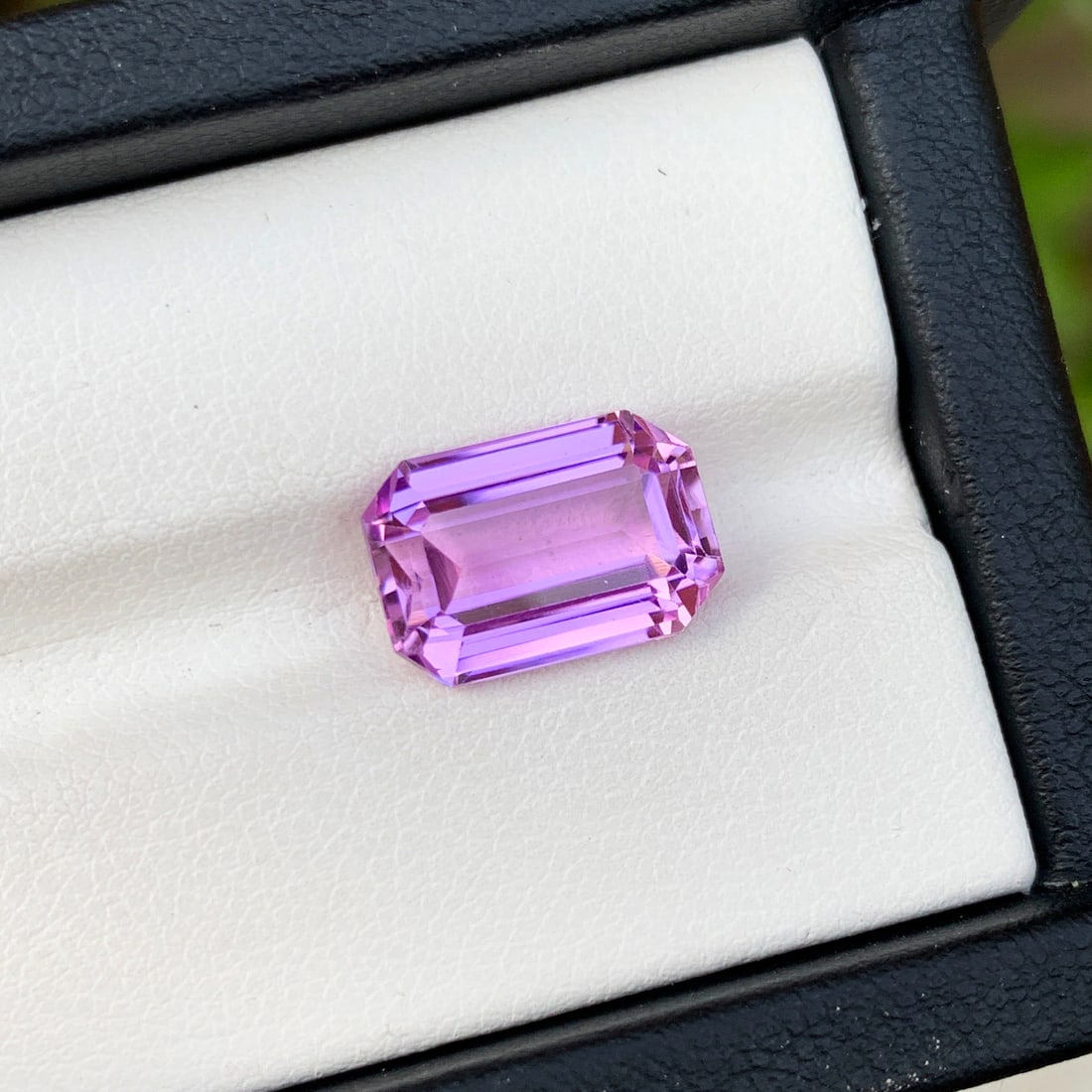 Lilac Kunzite Ring Stone, Natural Kunzite Loose Gemstone, Emerald Cut - 3