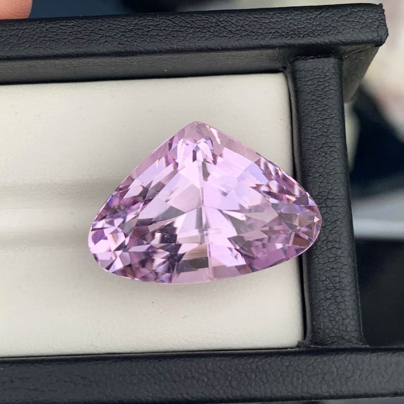 Lilac Kunzite Gemstone For Jewelry, Natural Kunzite Necklace Stone, 43.75CT - 2
