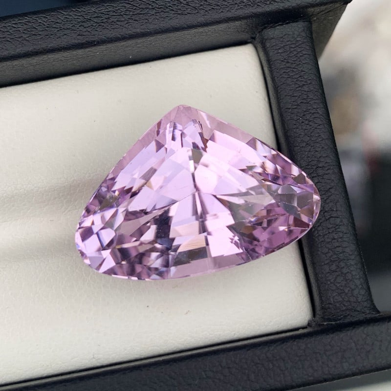 Lilac Kunzite Gemstone For Jewelry, Natural Kunzite Necklace Stone, 43.75CT - 3