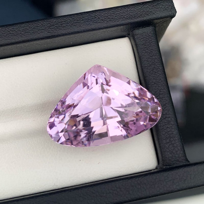 Lilac Kunzite Gemstone For Jewelry, Natural Kunzite Necklace Stone, 43.75CT - 4