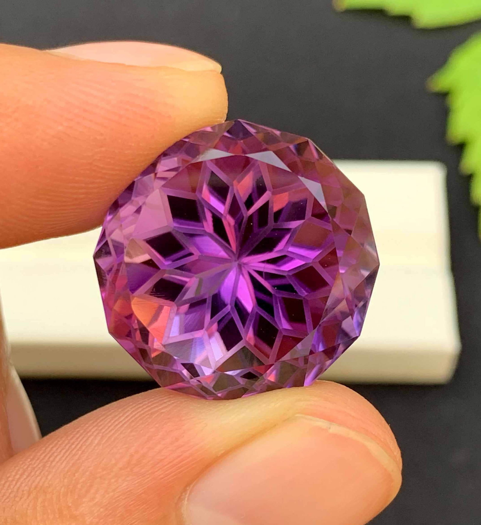 Flower Cut Amethyst Gemstone: 40.95 Carats, February Birthstone - 2
