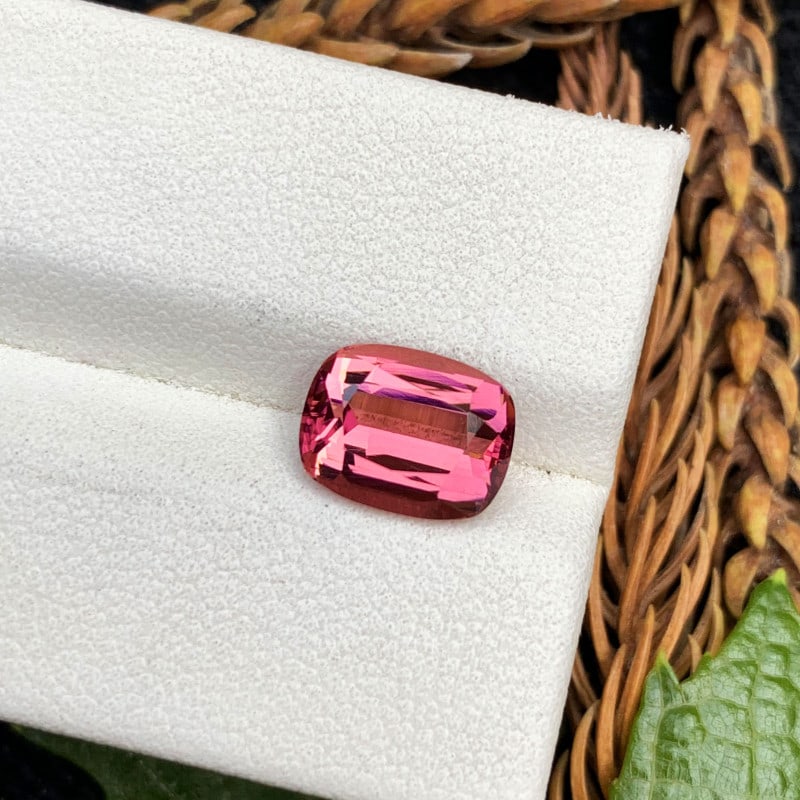 Pink Tourmaline Gemstone Ring Making, Natural Tourmaline Cut Stone, 2.5 CT (1 of 5)