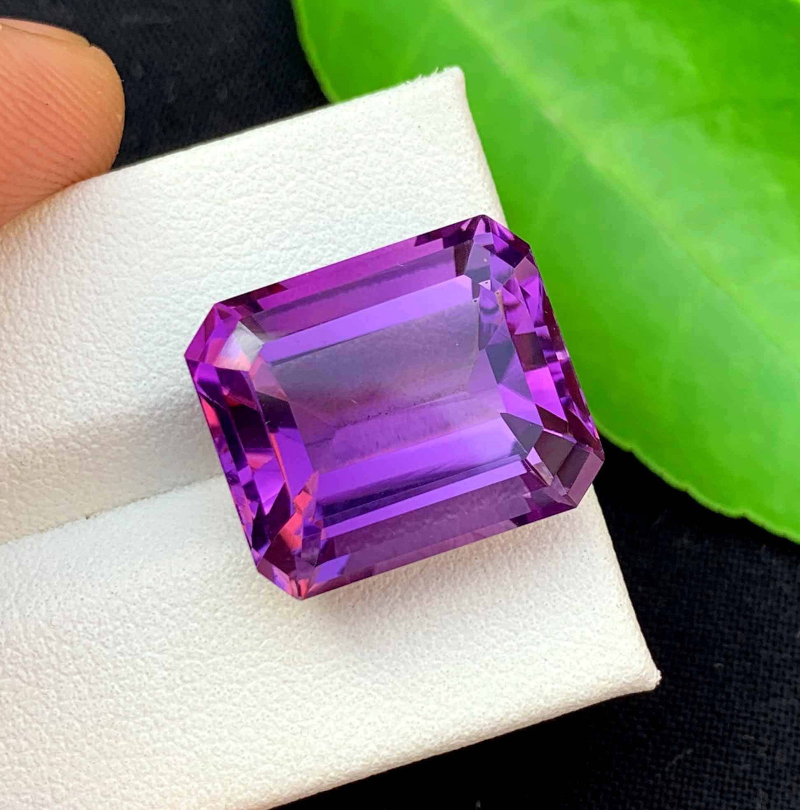 Emerald Cut Amethyst Gemstone: 17.75 Carats, February Birthstone - 4