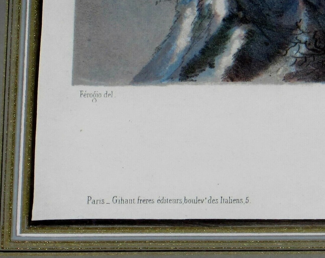 Francois Ferogio French Color Lithograph The Forest of Pine Trees Aarnun Gallery - 6