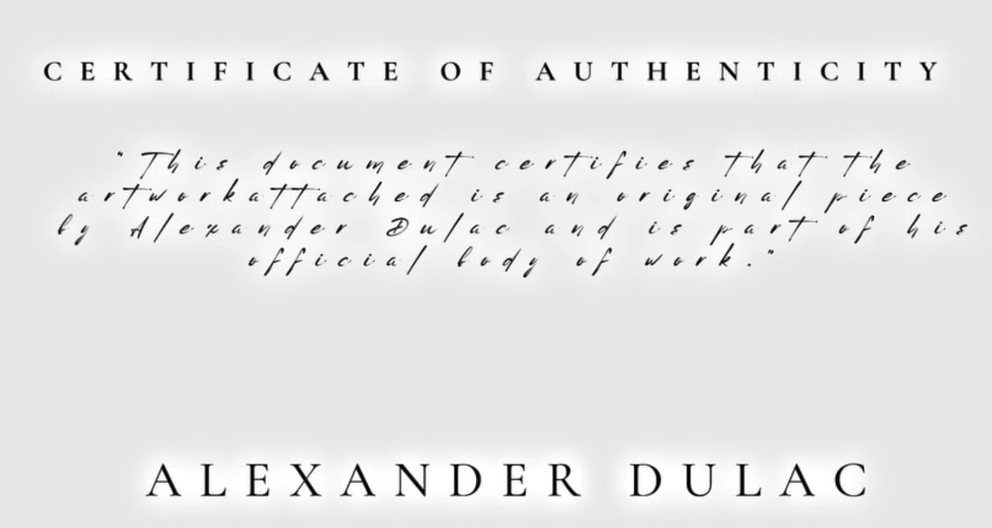ALEXANDER DULAC | BALENCIAGA Hand Signed Authentic Print Edition of 10 | COA - 5