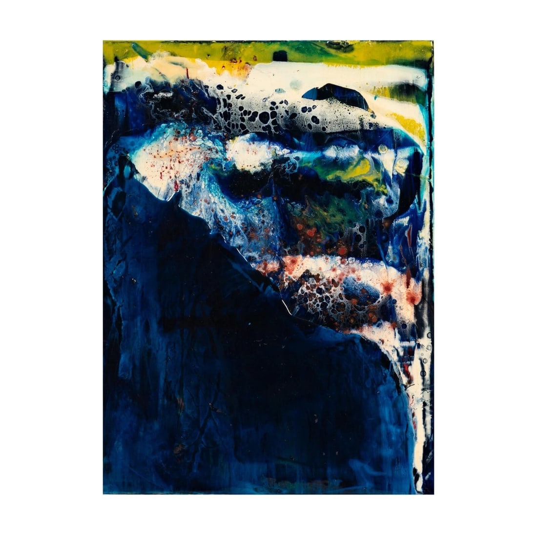 ALEXIO BERMAN Mixed Media Modernist Abstract Winter Wave 2008 (1 of 3)