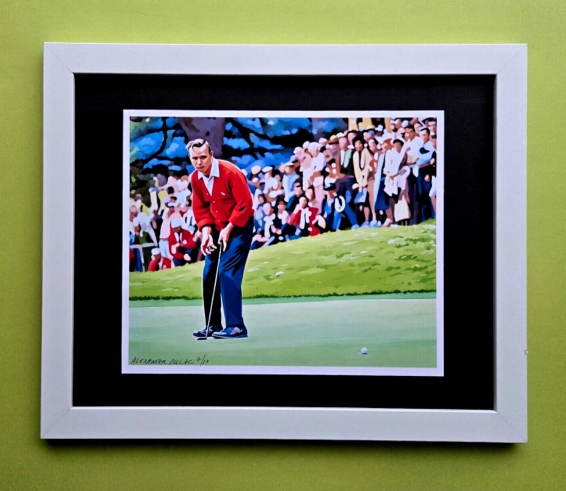 ALEXANDER DULAC | ARNOLD PALMER GOLF Hand Signed Print Ed. of 10 | COA (1 of 4)