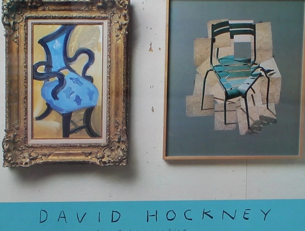 DAVID HOCKNEY retrospective Met Mus of Art NY 1988 Framd Poster - 5