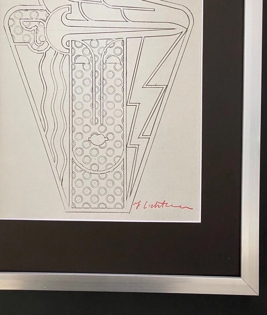 Roy Lichtenstein | Vintage 1970 Signed | Matted & Framed Offset Lithograph - 3