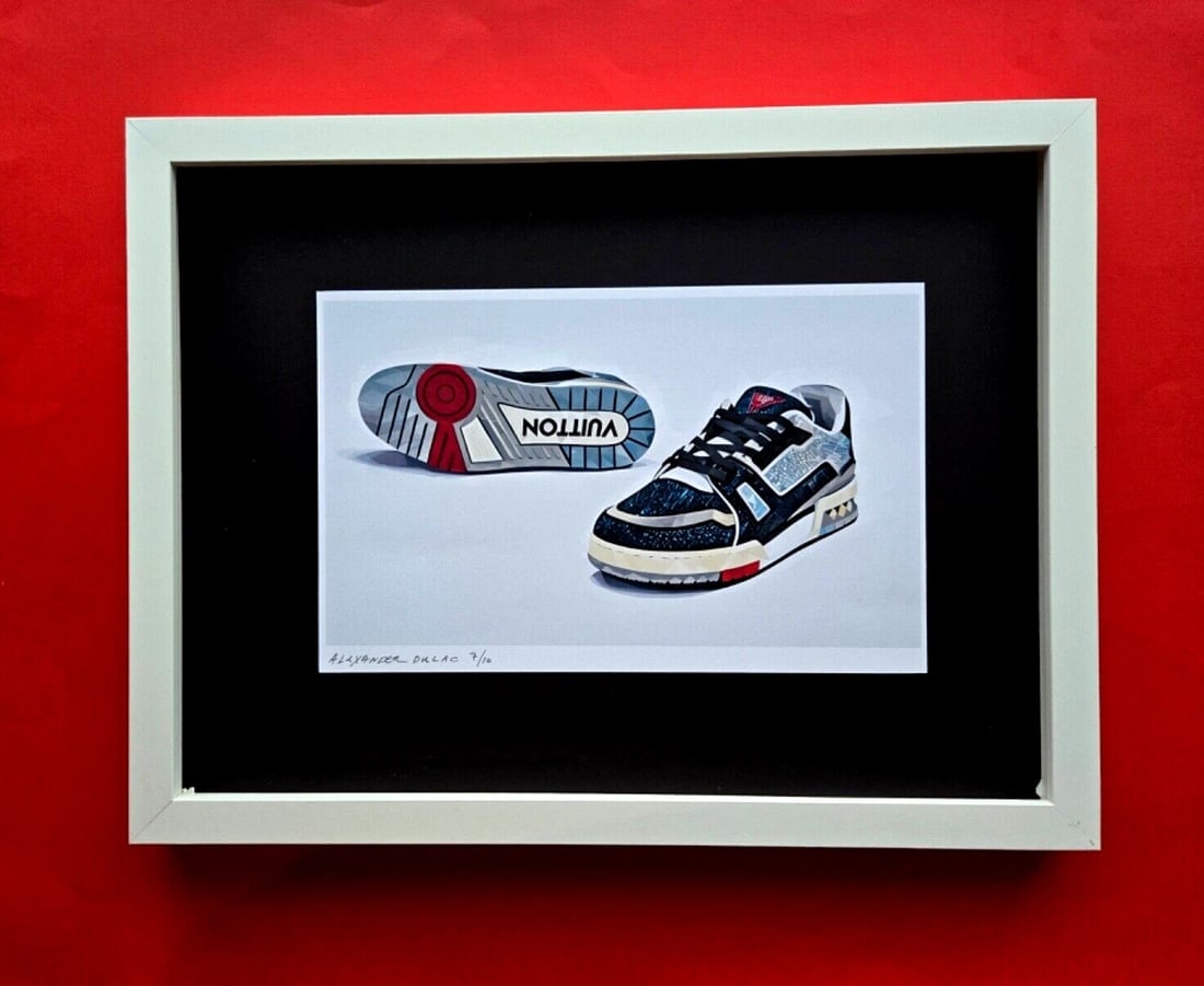 ALEXANDER DULAC MY SNEAKERS Hand SignedPrint Only 10 COA: My art is a celebration of the grandeur and splendor of the Legends of our Time. Through my portraits, I seek to immortalize those who not only define but also inspire aspiration and luxury in our