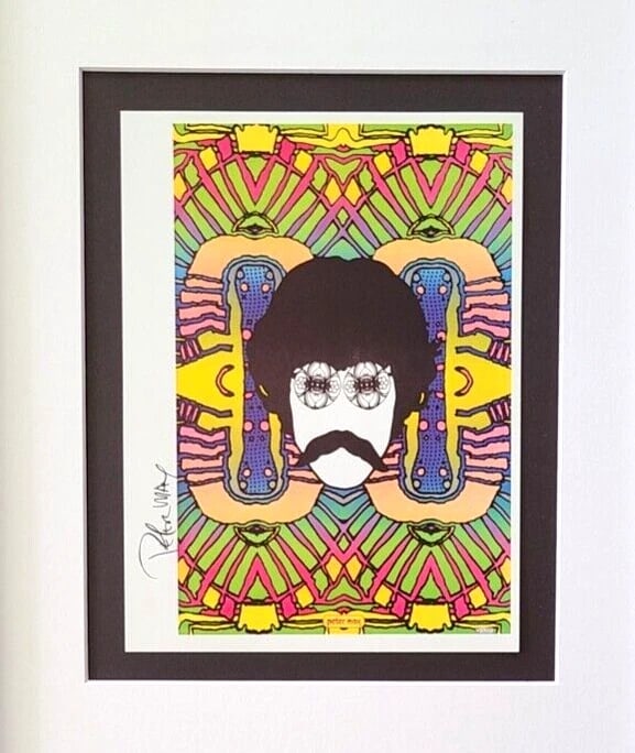 Peter Max | Vintage Print Signed | Matted Mounted & Framed in Silver - 2