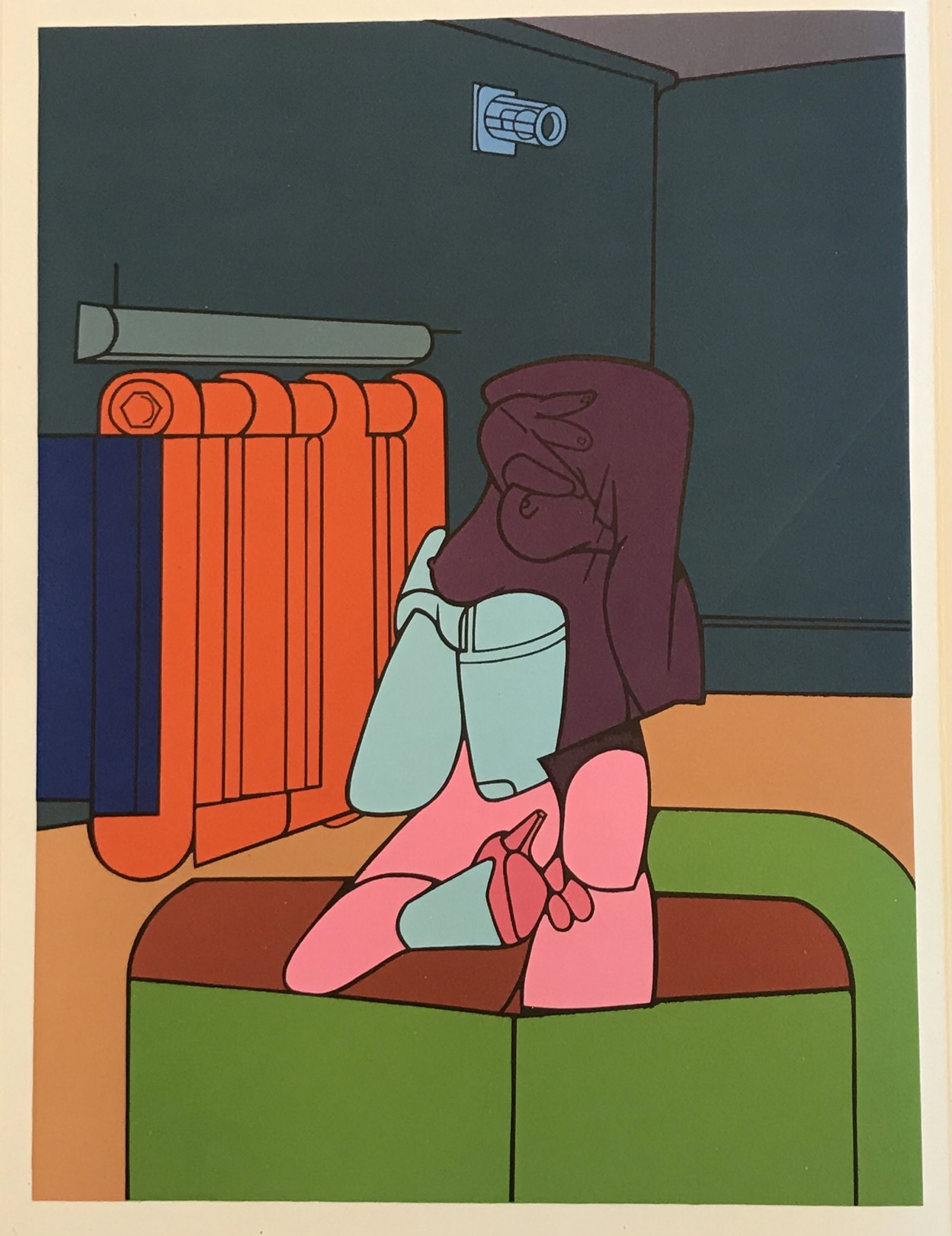 Adami Original Lithograph DM02188 Derriere le Miroir 1970: Artist: Valerio Adami Country: Italy Title: Untitled - DM02188 Medium: Original Lithograph Marks: Not signed or numbered Printed: 1970 in France Paper: 15 x 11 inches Provenance: Derriere le Miroir