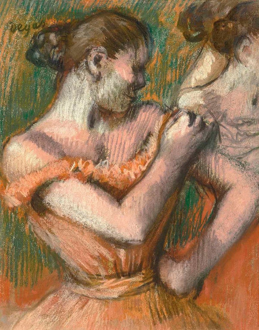 Edgar Degas Danseuse a mi-corps rajustant son epaulette Limited Edition: Artist: Edgar Degas Country: France Title: Edgar Degas Danseuse a mi-corps rajustant son epaulette Medium: Giclee Marks: Numbered Limited Edition Published in 2002 by Fine Art Museum Printed on