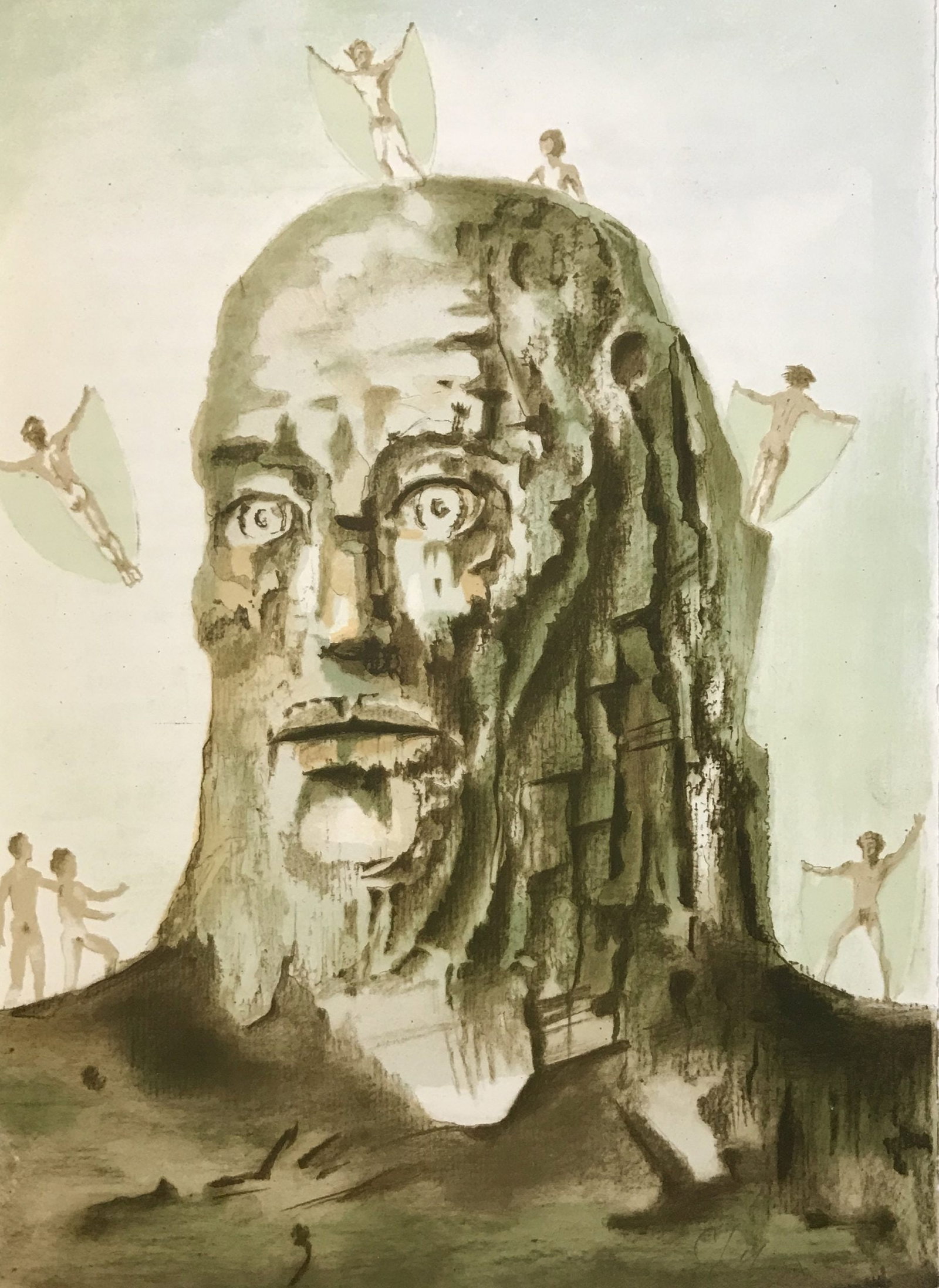 Stanislas Lepri Signed Original Lithograph Diurnal 1972: Artist: Stanislas Lepri Country: Italy Title: Diurnal Medium: Original Lithograph signed in pencil paper: Rives vellum 14.50 x 11 inches Printed: 1972 by Rene Guillard Provenance: Portfolio Variation 