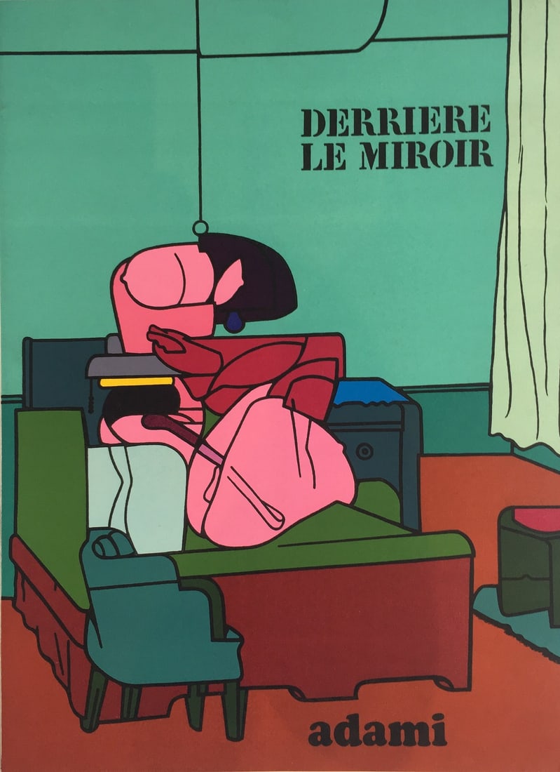 Adami Original Lithograph DM01188 Derriere le Miroir 1970 (1 of 1)