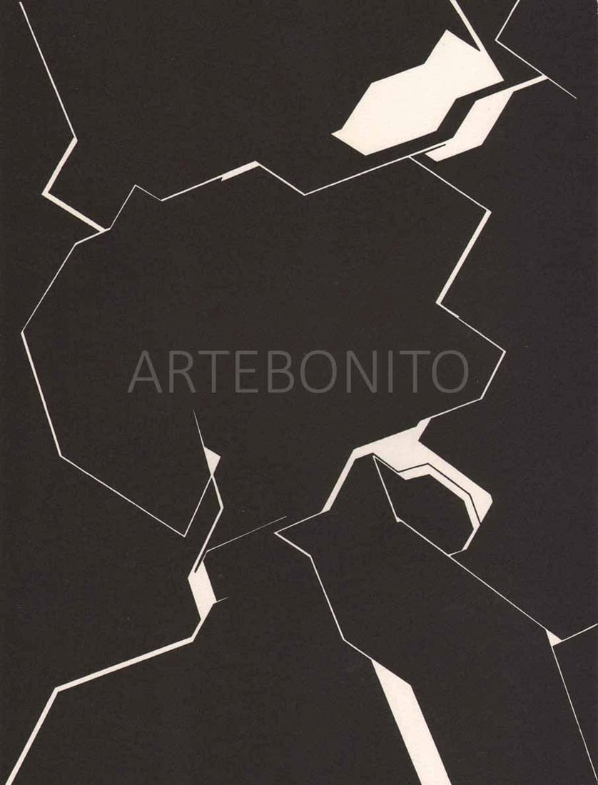 Palazuelo Lithograph DM03195 Derriere le Miroir (1 of 1)