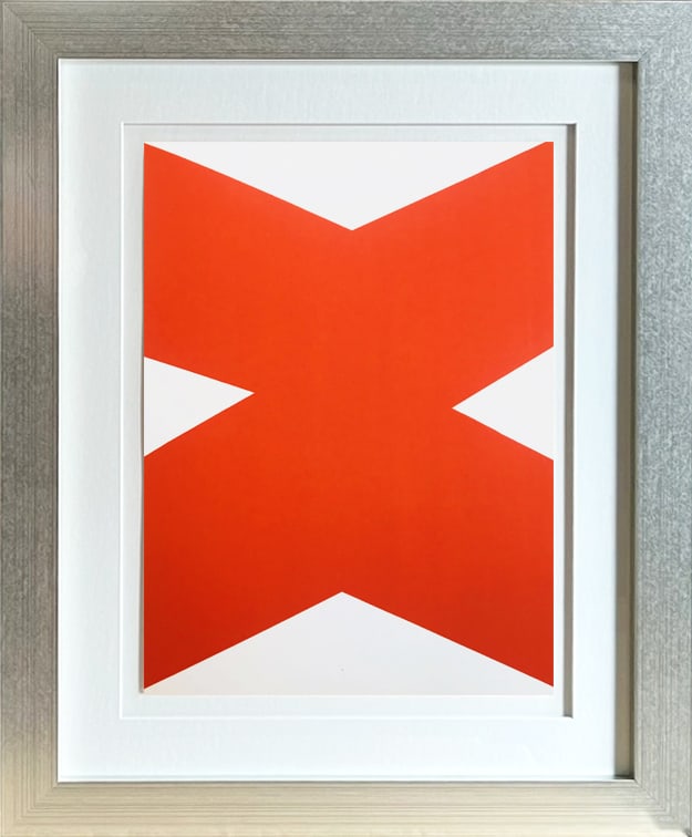 1958 Ellsworth Kelly Original Lithograph DM03110 Derriere le Miroir framed (1 of 1)