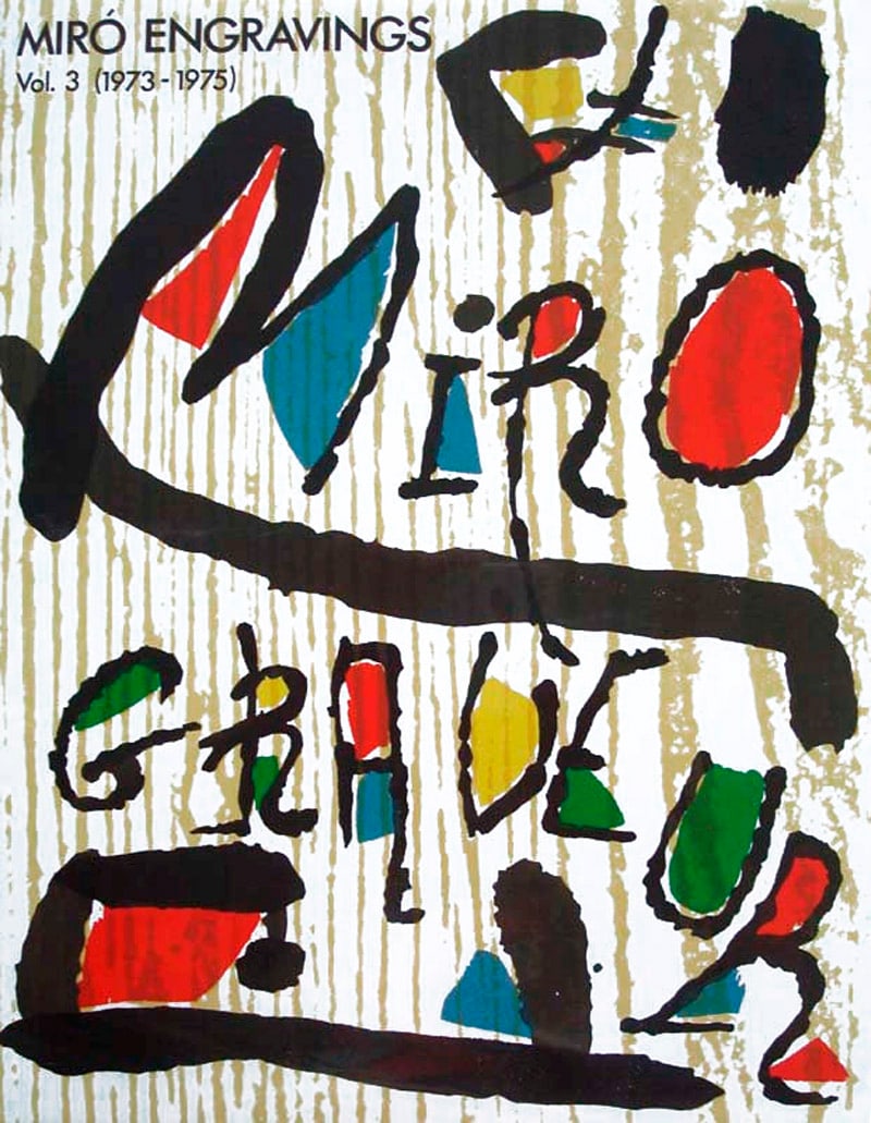 Joan Miro Original Woodcut Engraver v1-c 1989 (1 of 1)