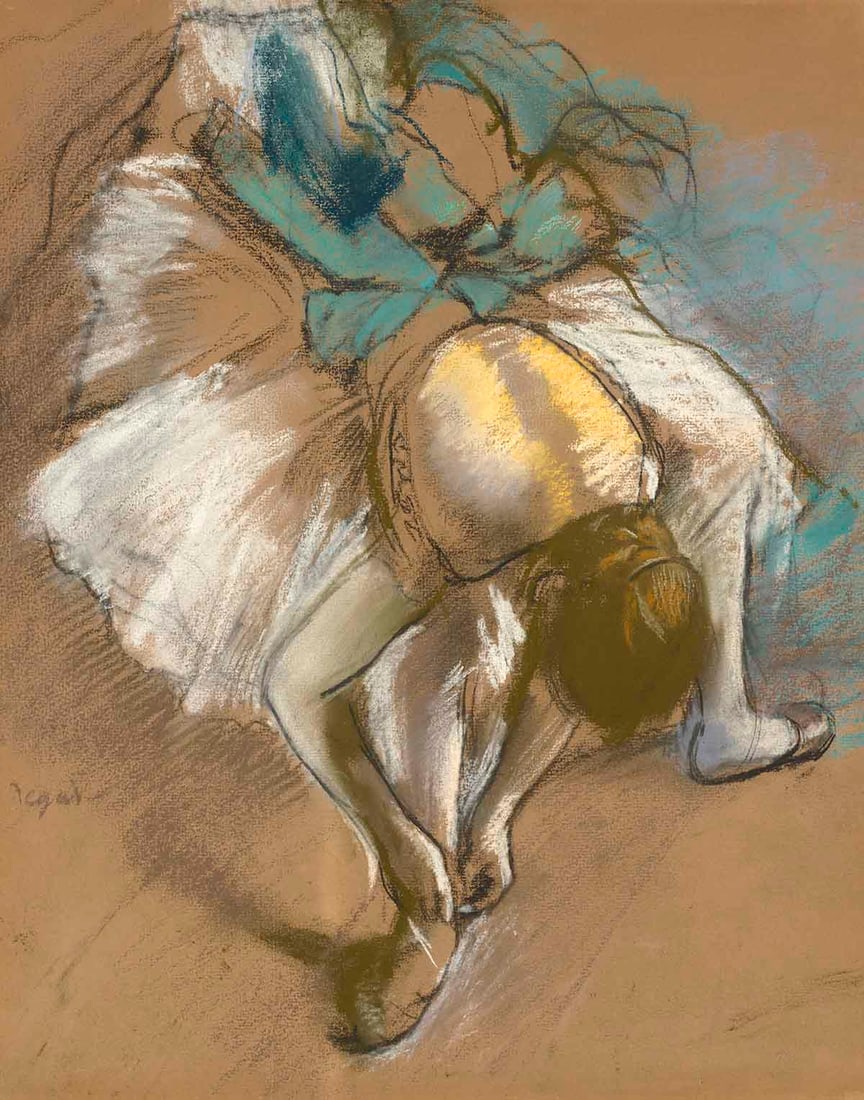 Edgar Degas Danseuse attachant son chausson Limited Edition (1 of 1)