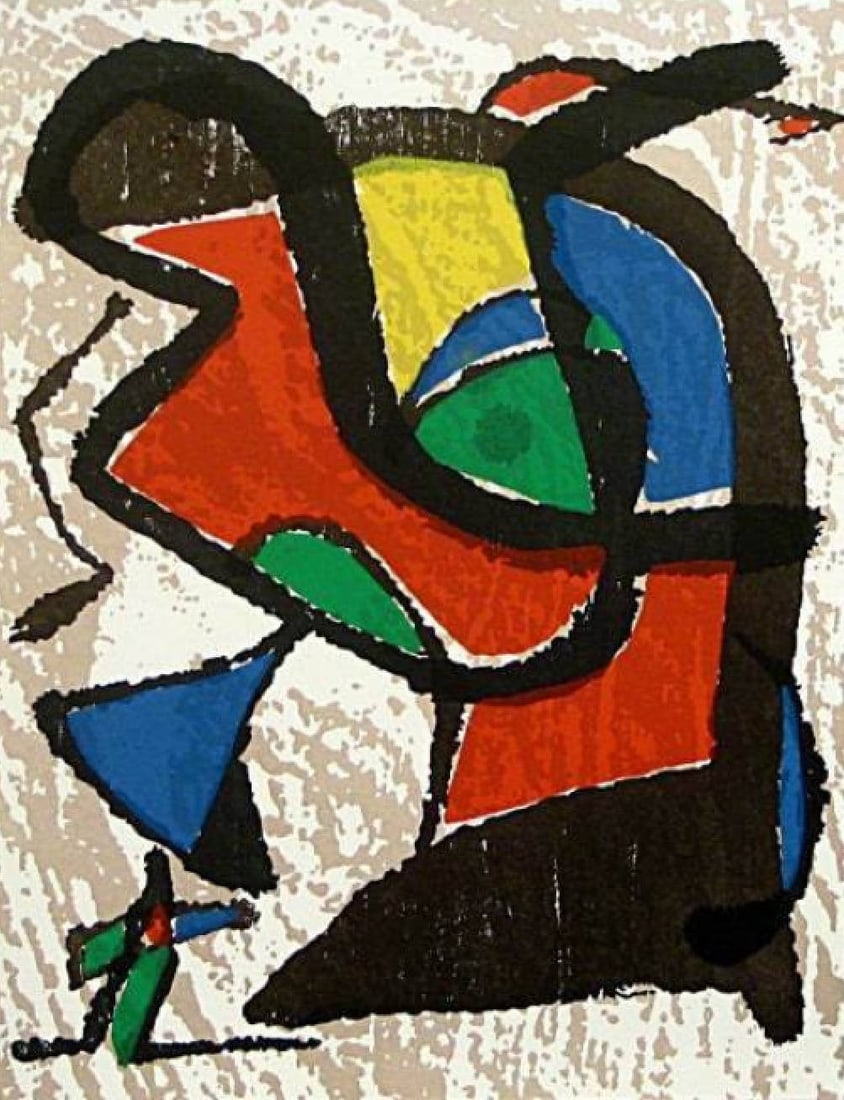 Joan Miro Original Woodcut Engraver v1-2 1989: Artist: Joan Miro Country: Spain Title: Untitled V1-2 Medium: Original Woodcut Marks: Not signed nor numbered Paper: Vellum 12.50 x 9.75 inch Printed: 1989 in Barcelona Provenance: Joan Miro Engraver