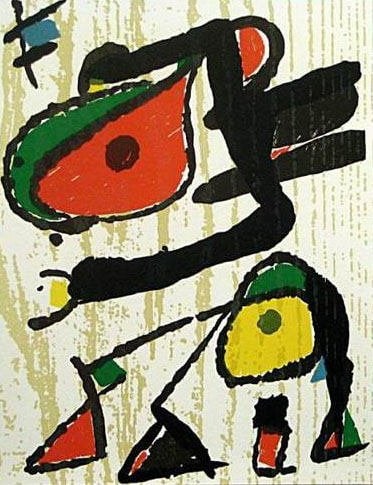 Joan Miro Original Woodcut engraver v3-1 1989: Artist: Joan Miro Country: Spain Title: Untitled V3-1 Medium: Original Woodcut Marks: Not signed nor numbered Paper: Vellum 12.50 x 9.75 inch Printed: 1989 in Barcelona Provenance: Joan Miro Engraver