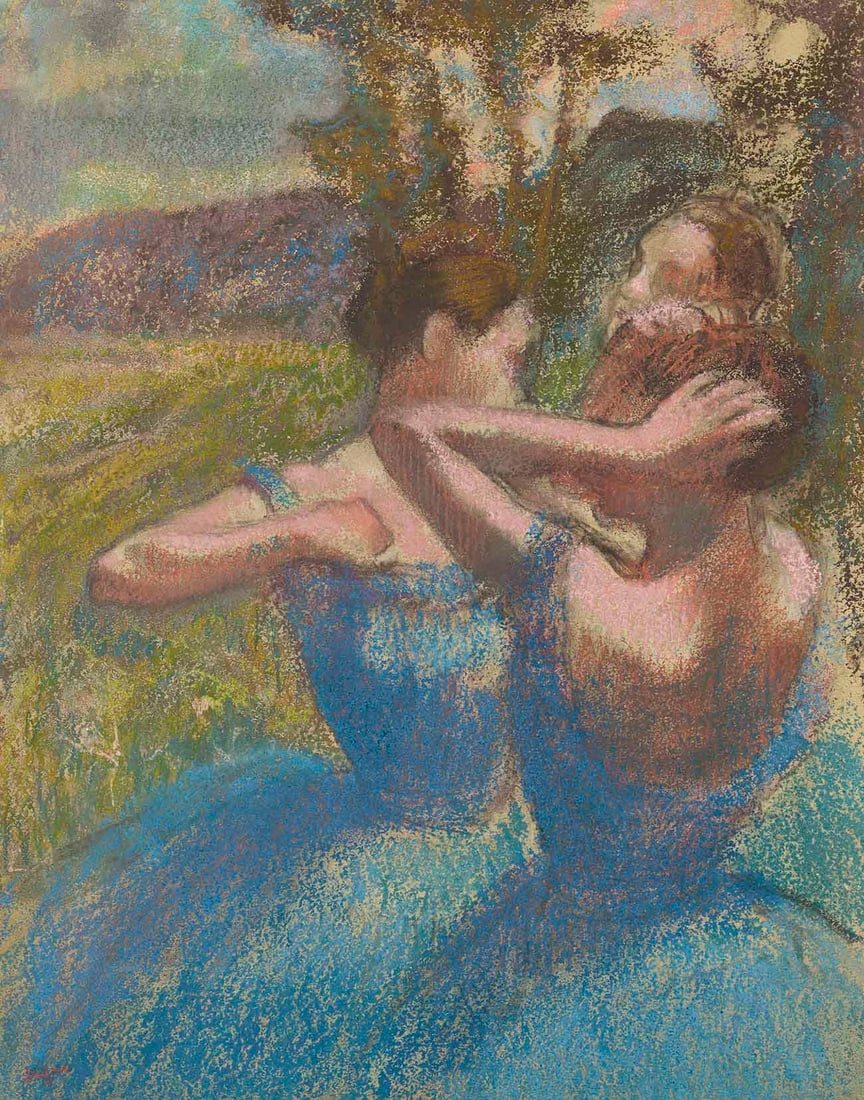 Edgar Degas Trois danseuses 2 Limited Edition: Artist: Edgar Degas Country: France Title: Trois danseuses 2 Medium: Giclee Marks: Numbered Limited Edition Published in 2002 by Fine Art Museum Printed on Watercolor paper 13 x 19 inches\nA