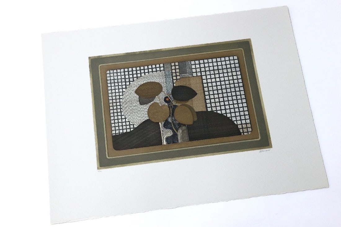 Minaux Original Etching 1978 Feuilles d'Automne Signed & numbered - 3