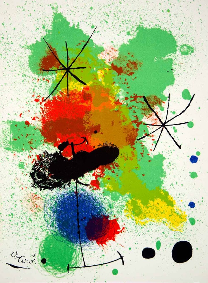 Joan Miro Original Lithograph Composition Signed 1965 Mourlot (1 of 1)