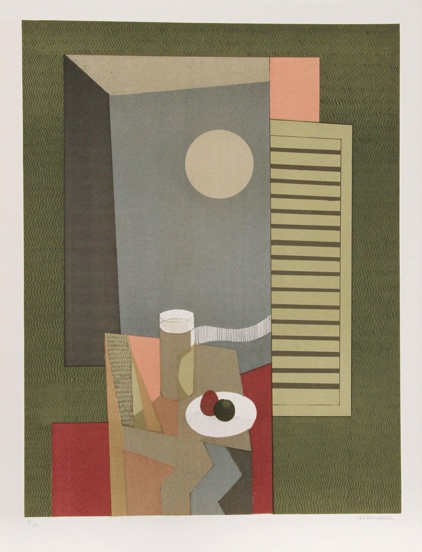Minaux Original Lithograph Helene-Linge Signed & Numbered 1974 (1 of 1)