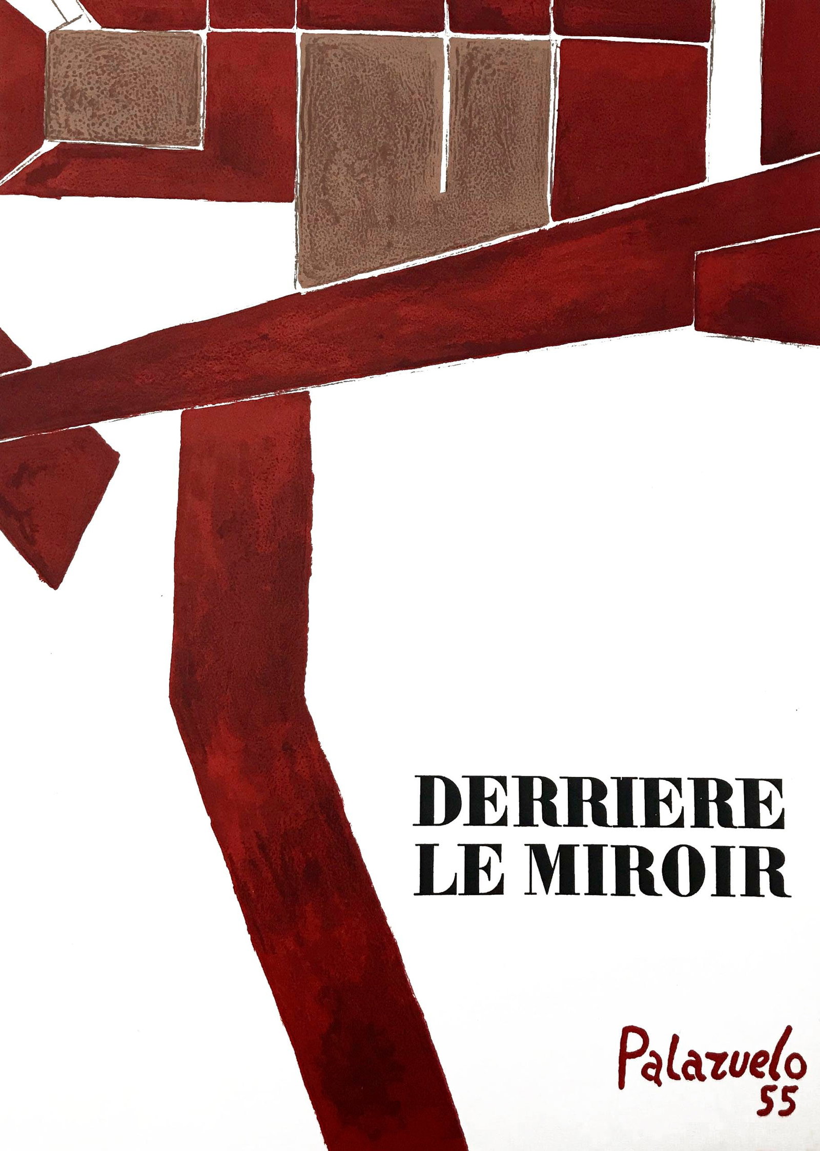 Palazuelo Original Lithograph DM0173 Derriere le Miroir 1955: Artist: Pablo Palazuelo Country: Spain Title: Untitled DM0173 Medium: Original Lithograph Marks: Not signed, not numbered Paper Size: 15 x 11 inch Published: 1955 in France Provenance: Derriere le Mir