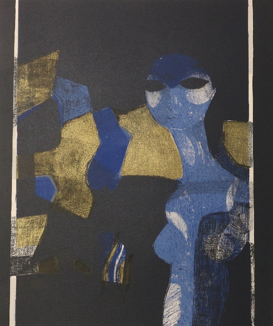 Minaux Original Etching Nocturne 1968 Signed & Numbered: Artist: Andre Minaux Country: France Title: Nocturne Medium: Original Etching Marks: Signed in pencil and Numbered E A Paper: Rives 25.75 x 14 inches Printed: by Mourlot, Paris in 1968 Reference: