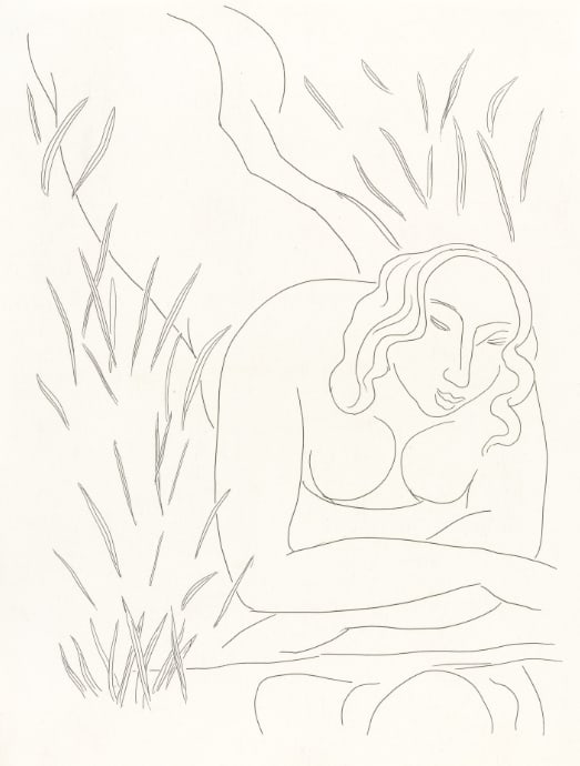 Henri Matisse 54 Hérodiade 1976: Artist: Henri Matisse (after) Country: France Title: Hérodiade 1976 Medium: Facsimile 54 Marks: Not signed, not numbered Paper Size: 11 x 8.50 inches Printed: Circa 1970s in Italy Provenance: Rare