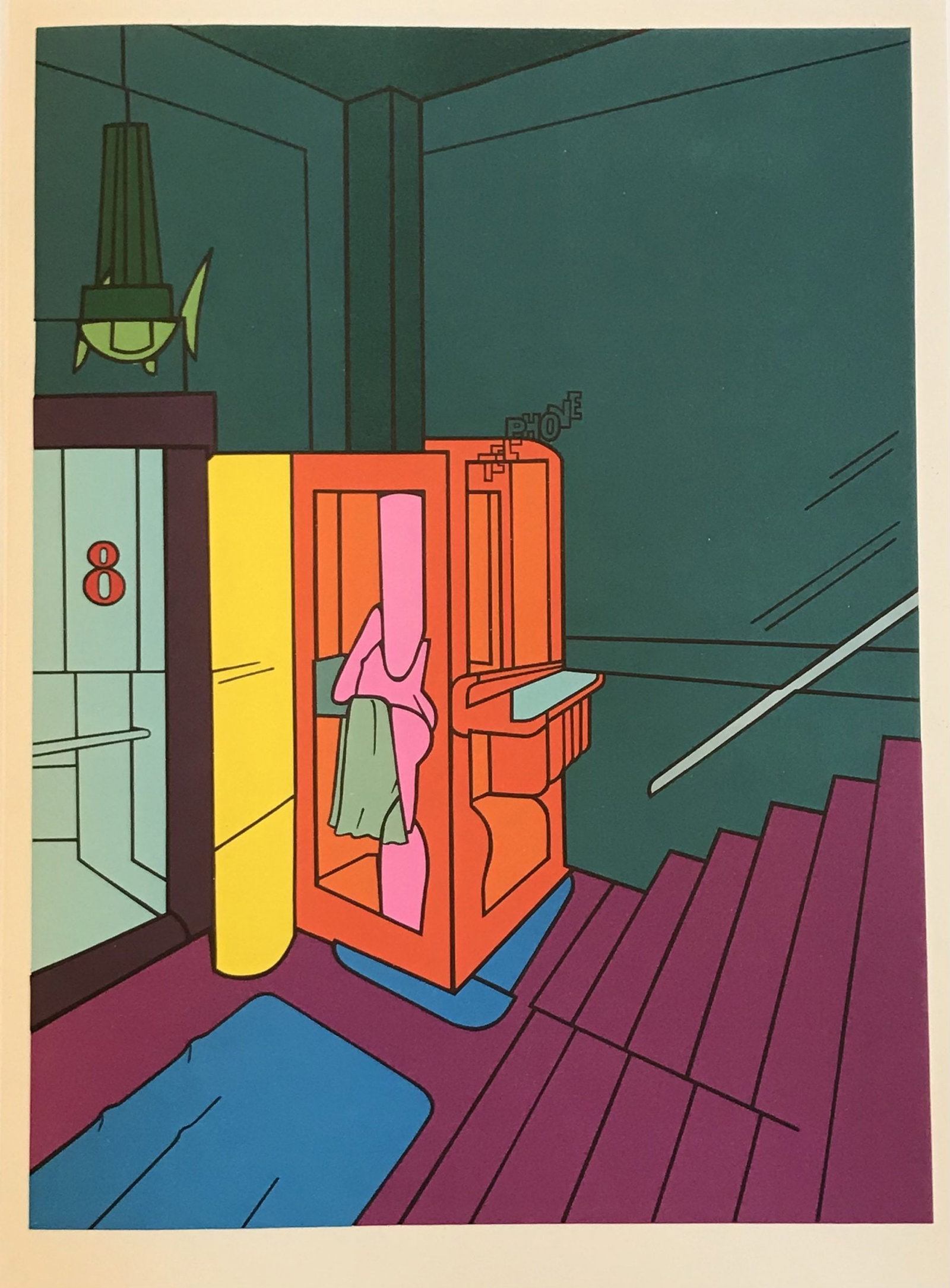 Adami Original Lithograph DM07188 Derriere le Miroir 1970: Artist: Valerio Adami Country: Italy Title: Untitled - DM07188 Medium: Original Lithograph Marks: Not signed or numbered Printed: 1970 in France Paper: 15 x 11 inches Provenance: Derriere le Miroir