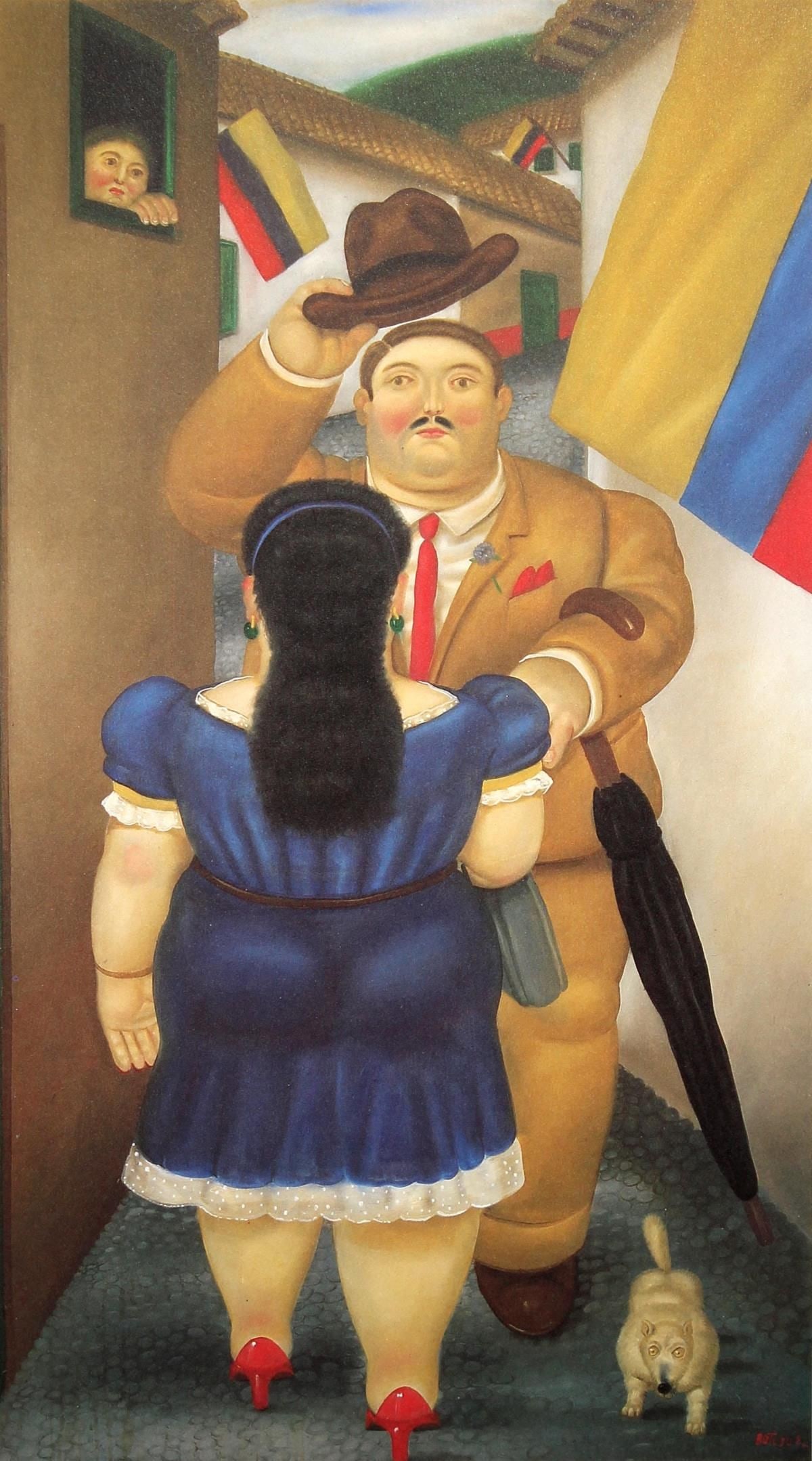 Fernando Botero 14 The National Holiday 1983: Title: The National Holiday Artist: Fernando Botero Country: Colombia Medium: Offset - Quadrichromie 14 Marks: Not signed, not numbered Paper size: 16 x 12 inch Printed: 1983 in Italy Provenance: Book