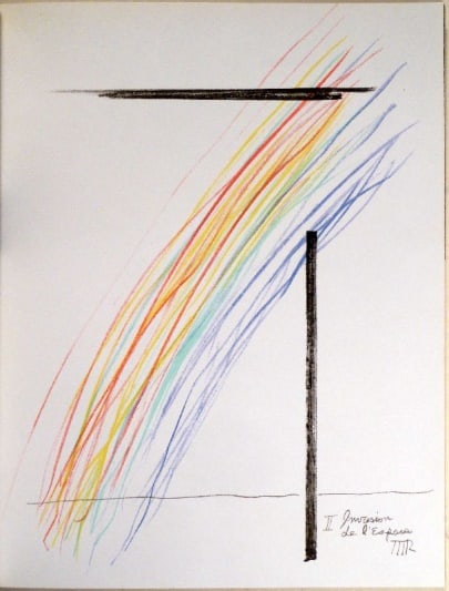 Man Ray Original Lithograph Invasion de L'Espace XXe Siecle 1974*: Artist: Man Ray Country: USA Title: Invasion de l'espace Medium: Original Lithograph Marks: Signed in plate, not numbered Printed: 1974 by Mourlot Freres, France Paper: Heavy paper 12.50 x 9.50 inch C