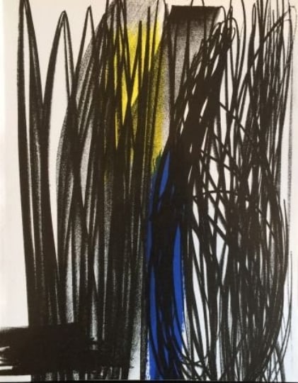 Hans Hartung Original Lithograph XXe Siecle 1973: Artist: Hans Hartung Country: Germany - France Title: Untitled Medium: Original Lithograph Marks: Not signed, not numbered Paper Size: 12.50 x 9.50 inch Printed: 1973 by Mourlot Provenance: XXe