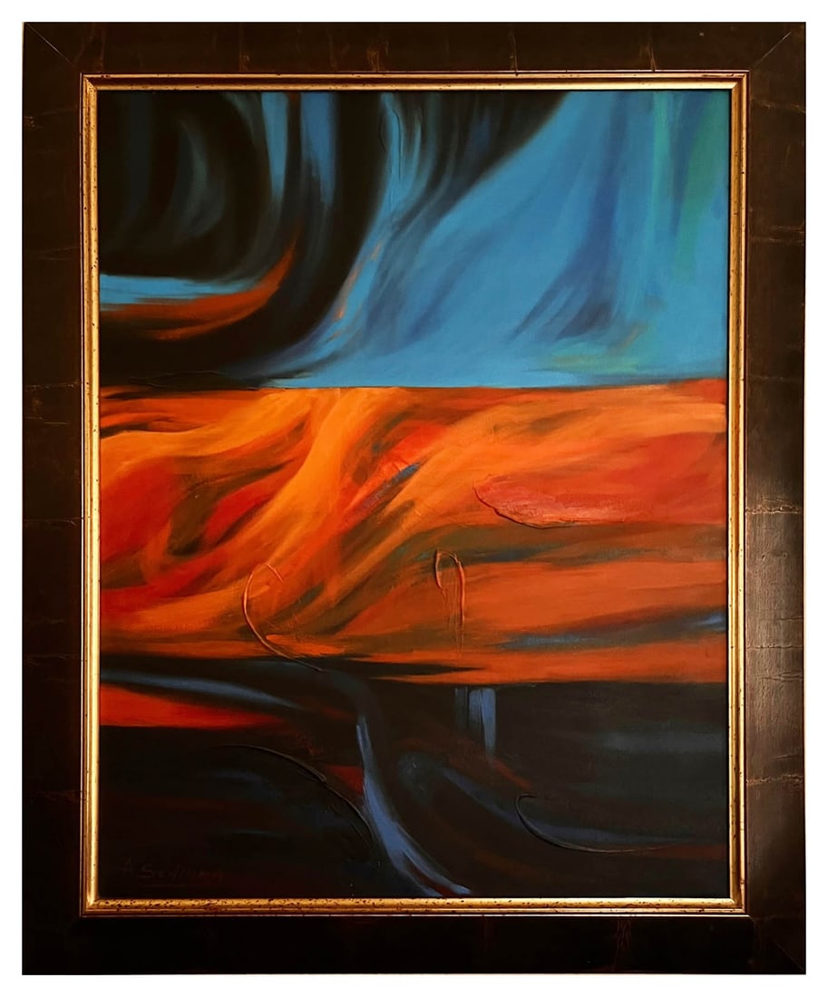 Alberto Schiuma Renacimiento Original Oil Painting on Canvas framed: Title: Renacimiento Artist: Alberto Schiuma Country: Argentina / Spain Medium: Oil painting on Canvas Marks: Created and Signed by the Artist in 1998 Canvas Size: 36 x 28 inch Condition: Very Good
