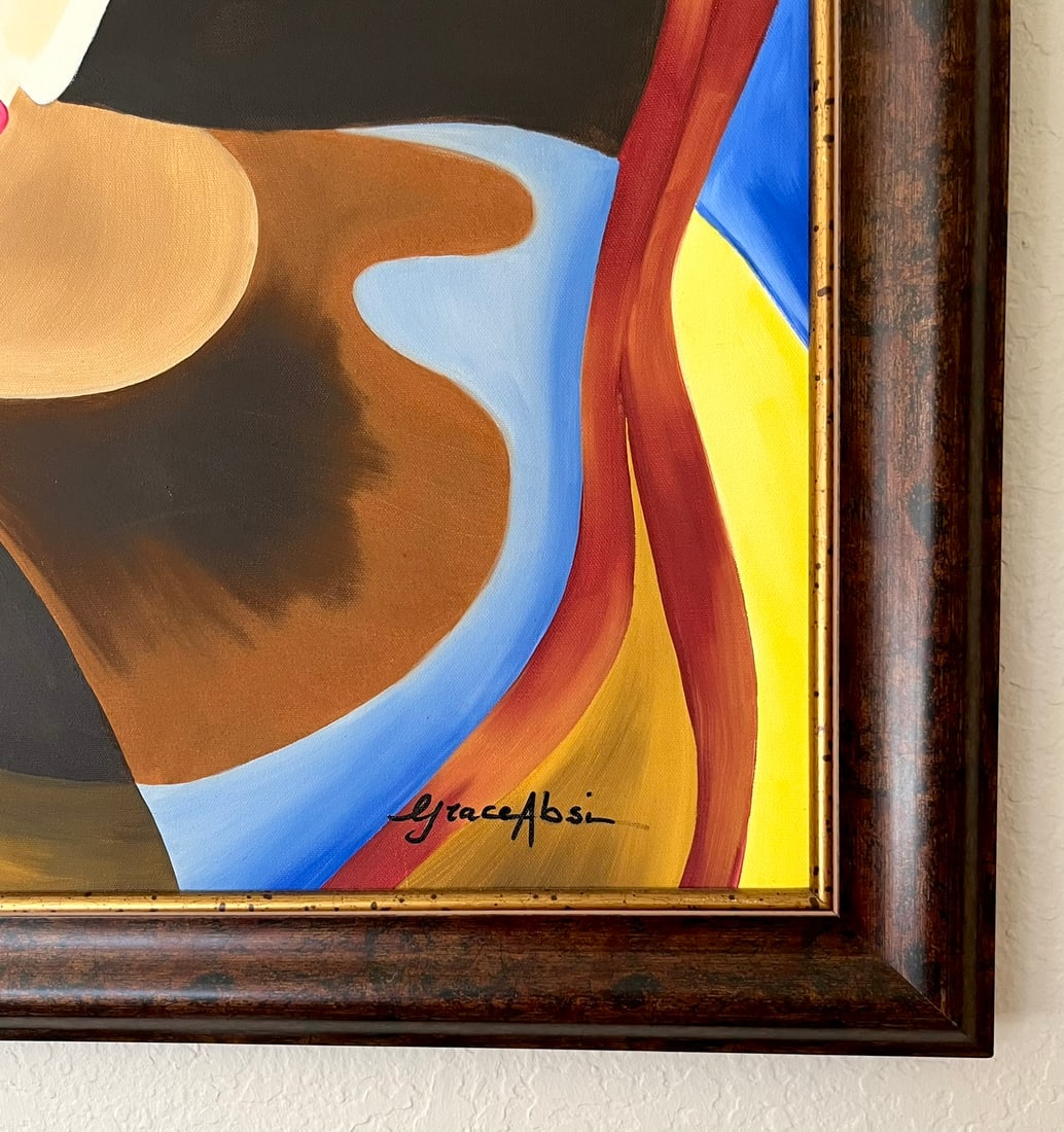 Grace Absi Bride 2001 Oil Painting on Canvas Framed - 4