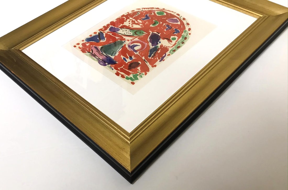 Chagall Sketch Zebulun Lithograph Jerusalem windows - 2