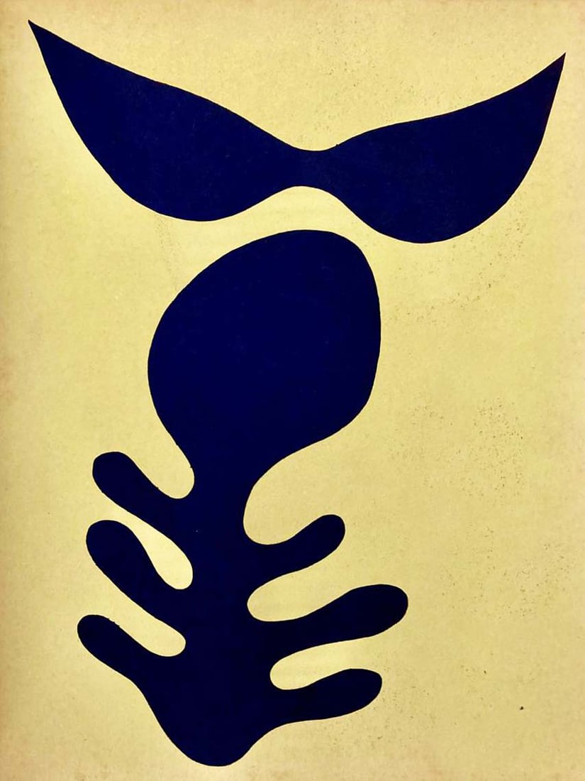 Jean Arp Pochoir Moustaches Et Squelette XXe Siecle 1957*: Title: Moustaches Et Squelette Artist: Jean Arp Country: France - Germany Medium: Pochoir Marks: Not signed, not numbered Printed: 1957 in France Paper Size: 12.50 x 9.50 inch Provenance: XXe Siecle